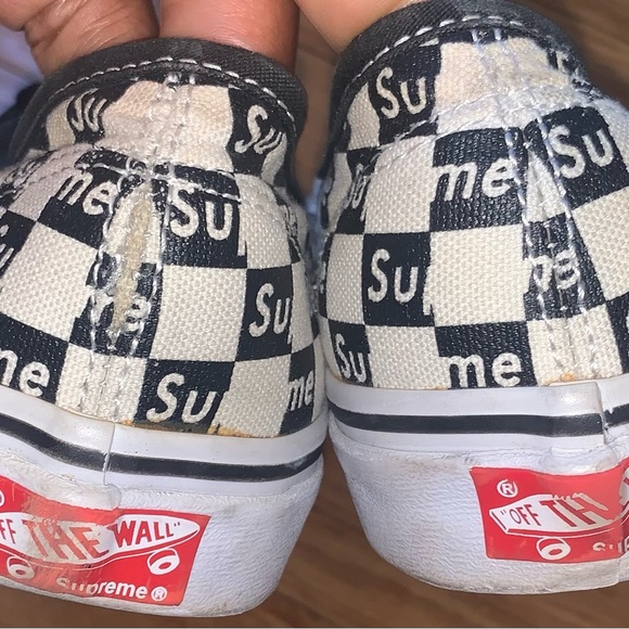 Supreme x Van Checkered Vans Sneakers 9 Men’s/ 10.5 Women’s - Picture 3 of 7
